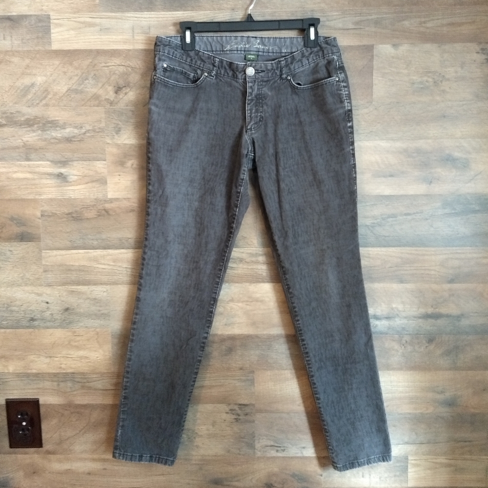 Eddie Bauer Straight Leg Grey Corduroy Jeans